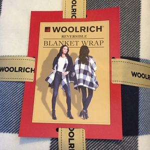 Navy Buffalo Plaid Blanket Wrap